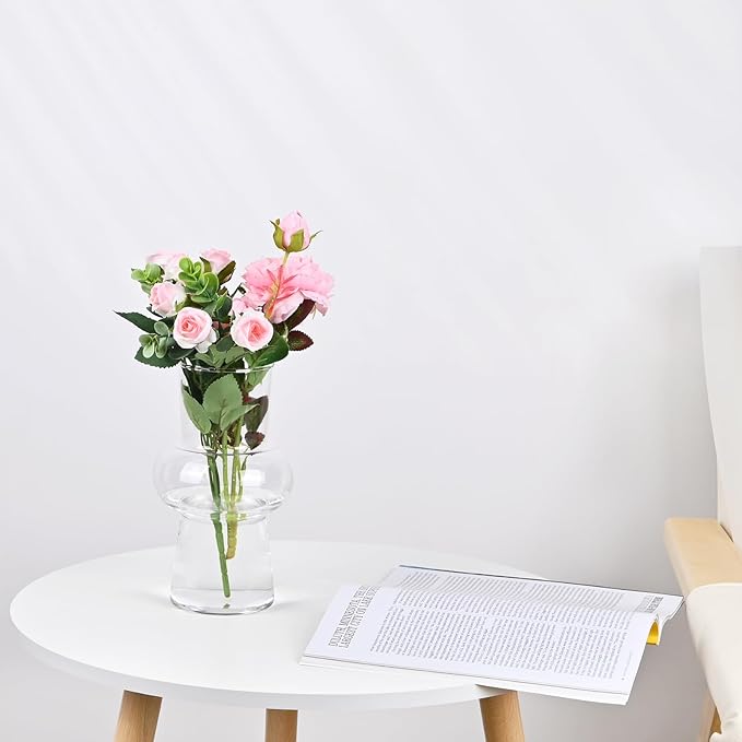 Bulk 7.8" Glass Vase Modern Hydroponic Vases for Centerpiece Wedding Office Home Wholesale