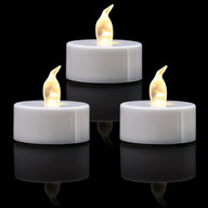 Bulk 12/24/50/100/200/400 Pack LED Flameless Battery Operated Tea Lights Candles for Events and Parties Decoration Wholesale
