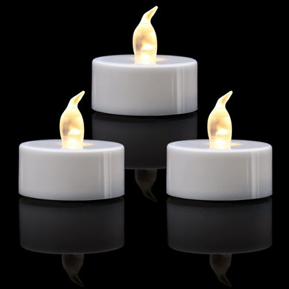 Bulk 12/24/50/100/200/400 Pack LED Flameless Battery Operated Tea Lights Candles for Events and Parties Decoration Wholesale