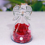 Bulk Praying Angel Rose Figurine with Preserved Flower Gift for Women Mom Grandma Valentine's Day Mother's Day Birthday Wholesale