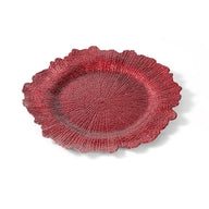 Premium 100 Pcs 13" Gold Charger Plates Set Metallic Ruffled Rim Wedding Party Holiday Decor with Elegant All-Weather Table Settings