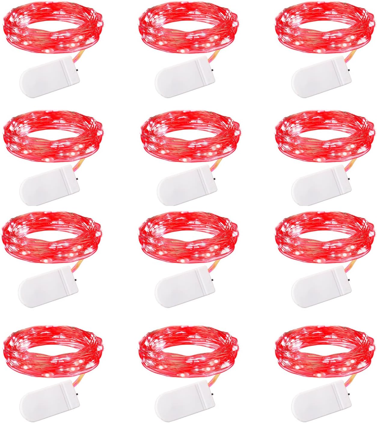 Bulk 12 Pack 6.56 ft 20 LED Battery Operated Fairy Lights for DIY Crafts Wedding Centerpieces Party Bedroom and Christmas Decorations Wholesale