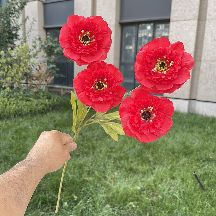 Wedding Floral Backdrop Artificial Lotus Stems - 23.23" Bendable Silk Decor for Venue Styling