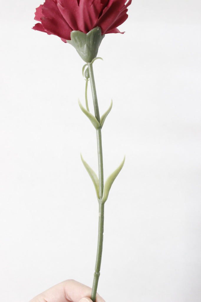 10.6 Inch Artificial Carnation Stems, 10 Pcs Bulk Silk Flowers