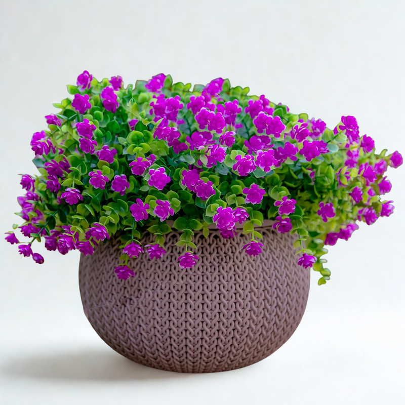 12 PCS Artificial Flowers Stems, 12 Inch UV Resistant Lifelike Greenery for Indoor Outdoor Pots and Planters
