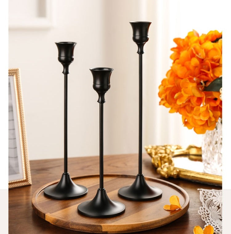 Bulk 3 Pcs Taper Candlestick Holders for Wedding Events Centerpiece Table Decor Wholesale