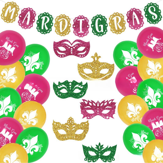 Bulk 2 Pcs Mardi Gras Party Decorations Set Wholesale