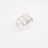 Bulk 12 Pcs Golden Round Mesh Napkin Rings for Dinner Table Weddings Parties and Everyday Decor Wholesale