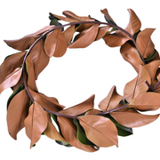 56 Inch Magnolia Leaf Garland 56 Pcs Real Touch Artificial Leaves Fall Mantle Decor