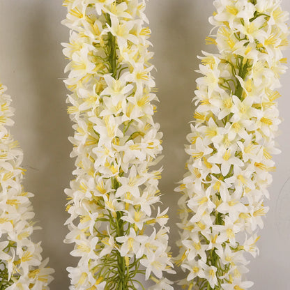 3-Pack 57.5-Inch Artificial Foxtail Lily Stems - Fake Flower Decor for Living Room Home Accents