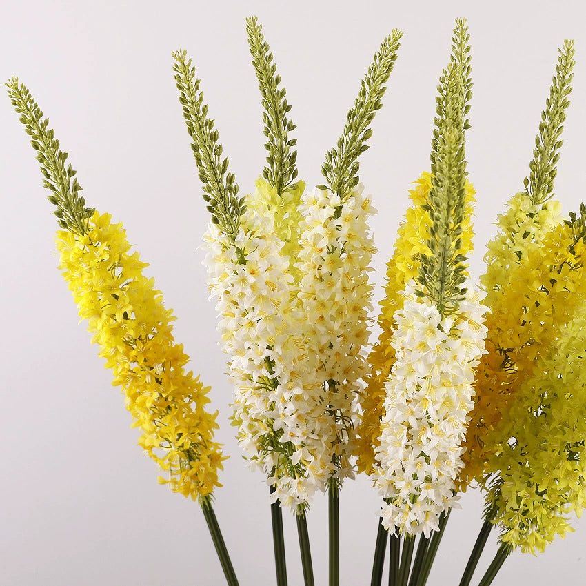 3-Pack 57.5-Inch Artificial Foxtail Lily Stems - Fake Flower Decor for Living Room Home Accents