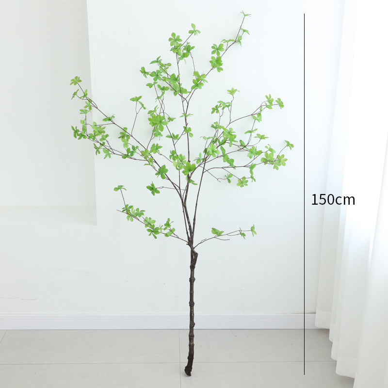 59" Artificial Multi-Petal Tree, Faux Greenery for Home Scaping & Decor, Potted Plant for Living Room