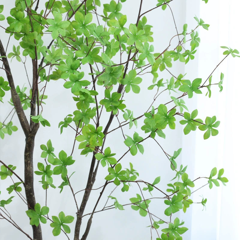 59" Artificial Multi-Petal Tree, Faux Greenery for Home Scaping & Decor, Potted Plant for Living Room