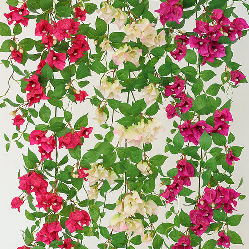 59 Inch Artificial Bougainvillea Hanging Vines UV Resistant Outdoor Decor Bulk Quantity