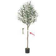 2 Pcs Large Artificial Olive Tree Plants 36 Inch UV Resistant Realistic Trunk Potted Trees
