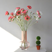 25.5 Inch Artificial Silk Poppy Stem 1 Pc Bulk Wholesale