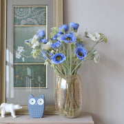 25.5 Inch Artificial Silk Poppy Stem 1 Pc Bulk Wholesale