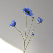 25.5 Inch Artificial Silk Poppy Stem 1 Pc Bulk Wholesale