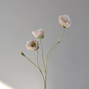 25.5 Inch Artificial Silk Poppy Stem 1 Pc Bulk Wholesale
