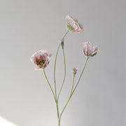 25.5 Inch Artificial Silk Poppy Stem 1 Pc Bulk Wholesale
