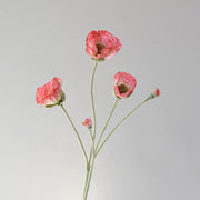 25.5 Inch Artificial Silk Poppy Stem 1 Pc Bulk Wholesale