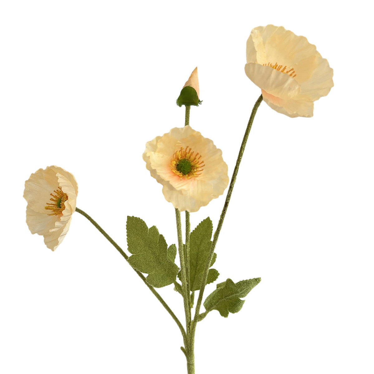 Bulk 23" Artificial Silk Poppy Flowers Fake Poppy with Stems for Home Wedding Party Tables Decor Wholesale