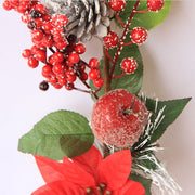 Christmas Rattan Tabletop Decoration Cuttings Artificial Holiday Decor