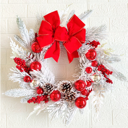 Bulk Christmas Velvet Flower Wreaths Door Hangings Festive Decorations for Holiday Garland Wholesale