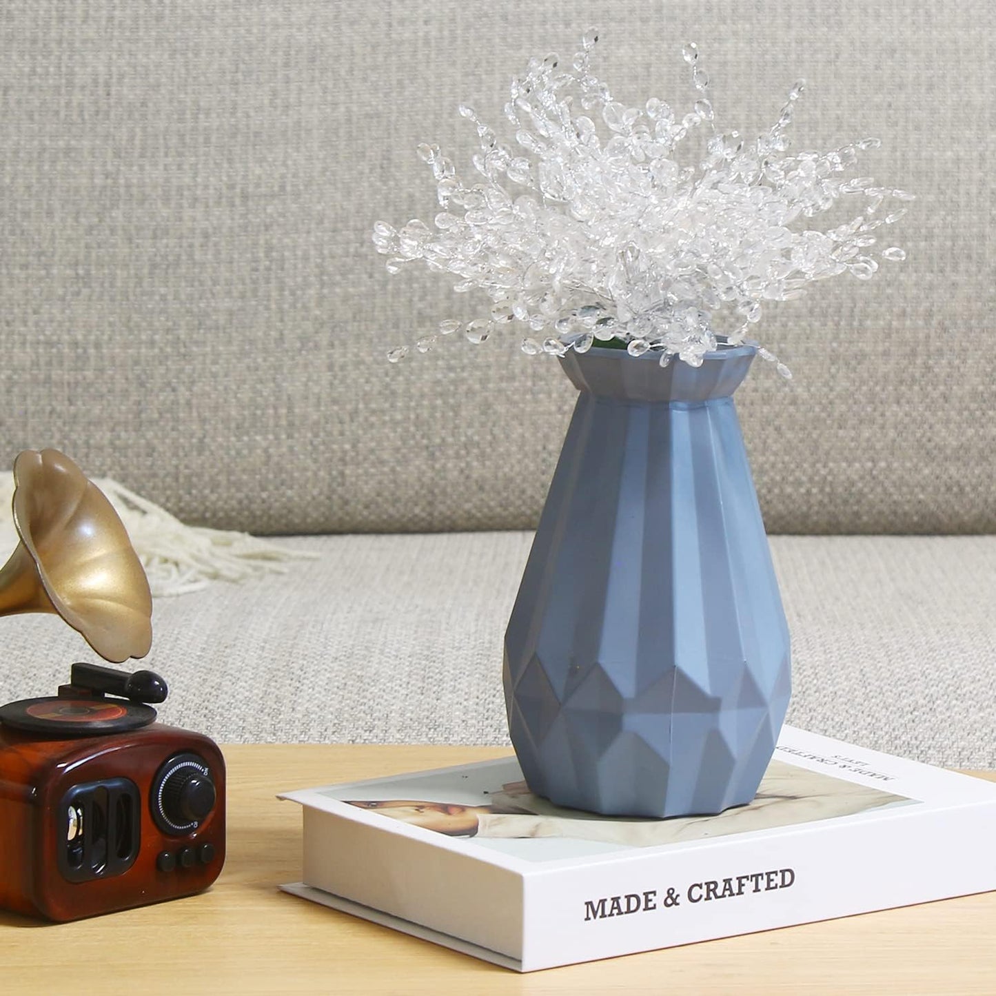 Bulk 50pcs Acrylic Bead Flower Stems Crystal Bud Branches for Wedding & Home Decoration and Floral Craft Supplies Wholesale