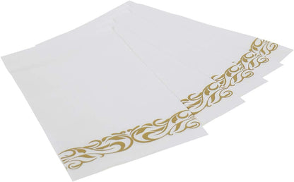 Bulk 200 Pcs Premium Paper Napkins Disposable Soft Absorbent Guest Towels for Weddings Parties Dinners Kitchen and Events Wholesale