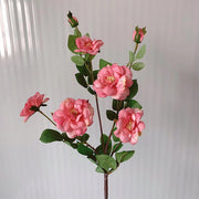 Rose Iceberg Artificial Silk Flower Stems Spray, 12 Inch, 10 Pcs Bulk Wholesale