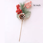 Christmas Rattan Tabletop Decoration Cuttings Artificial Holiday Decor