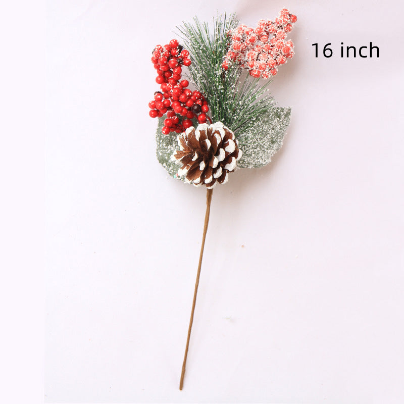 Christmas Rattan Tabletop Decoration Cuttings Artificial Holiday Decor