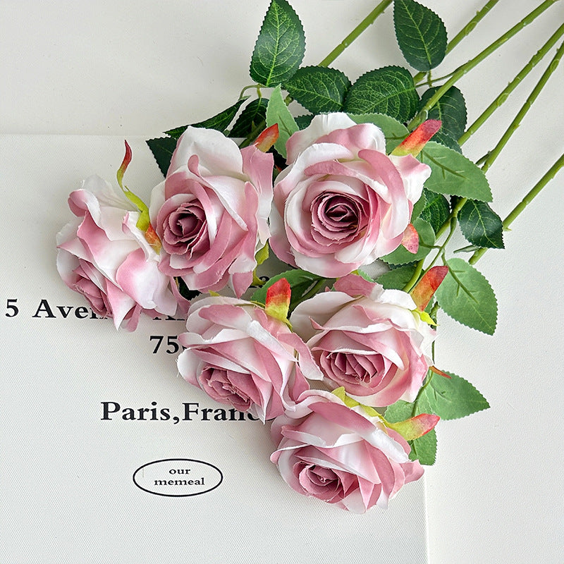 Event Artificial Rose Stems, 20in Single-Stem Roses for Venue Styling, Multiple Colors
