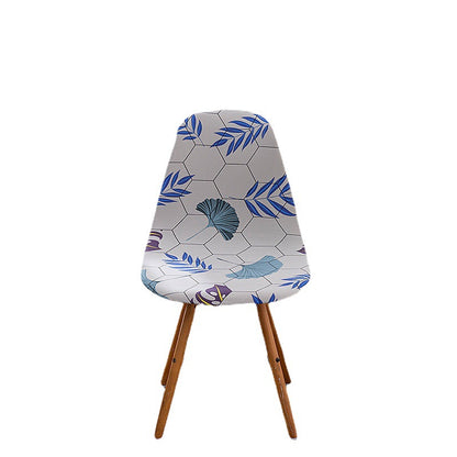 Bulk 2 Pcs Elasticity Shell Chair Covers Irregular Pattern for Restaurant and Living Room Decoration Wholesale