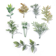 Artificial Silk Rose Leaves 100 Pcs Bulk Realistic Fake Flower Foliage for Decoration