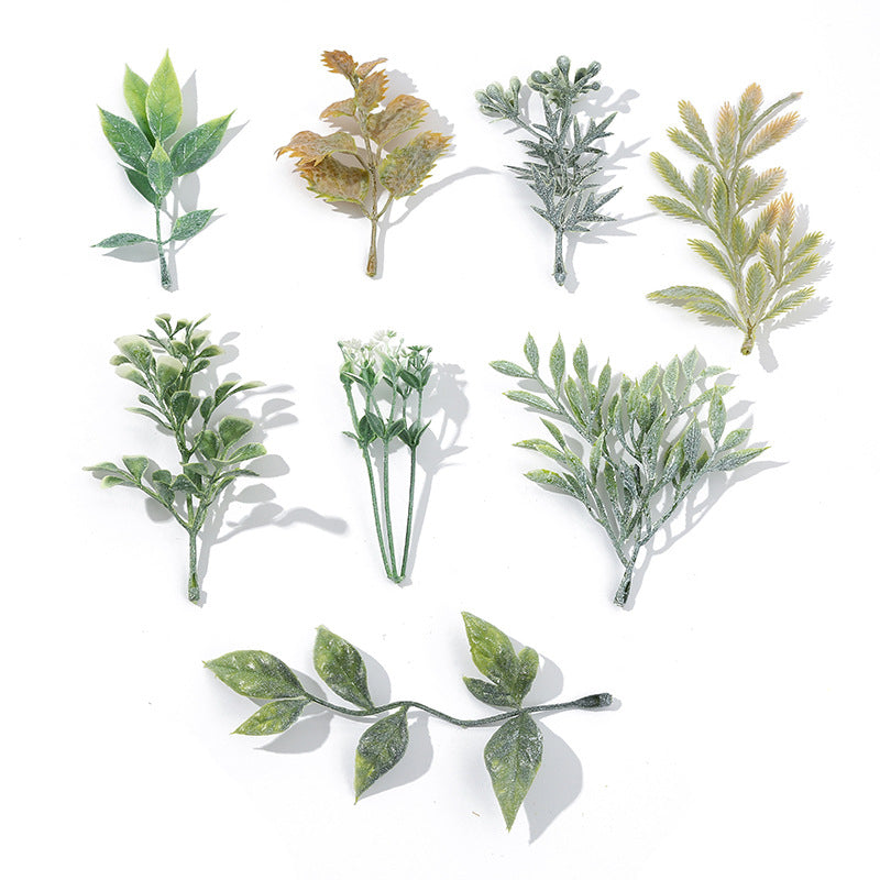Artificial Silk Rose Leaves 100 Pcs Bulk Realistic Fake Flower Foliage for Decoration