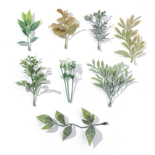 Artificial Silk Rose Leaves 100 Pcs Bulk Realistic Fake Flower Foliage for Decoration