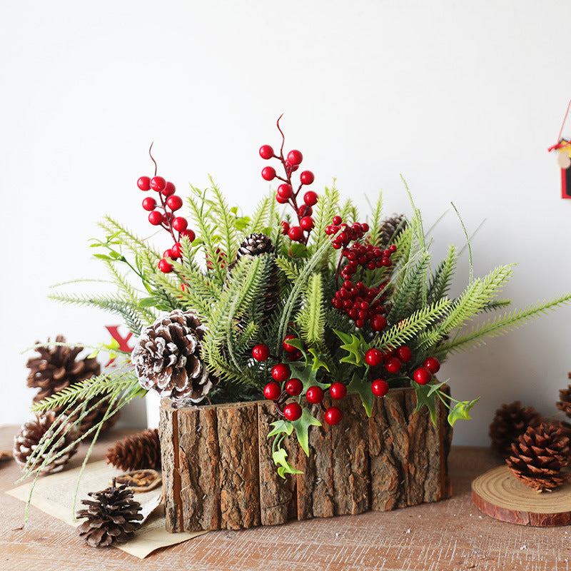 Christmas Tabletop Ornament 10 Inch Artificial Decorative Holiday Accent