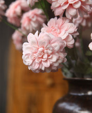 23 Inch Artificial Dahlia Stems 10 Pcs Fall Colors Silk Flowers for Arrangements