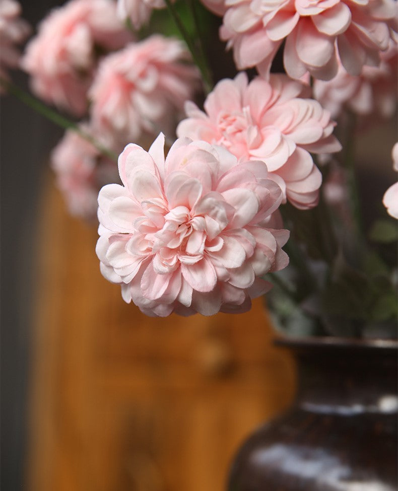 23 Inch Artificial Dahlia Stems 10 Pcs Fall Colors Silk Flowers for Arrangements
