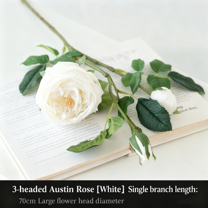 27.6" Ins-Style Faux Pink Rose Stem – Artificial Flower for Home Decor (Living Room/Dining Table) | Wedding & Photoshoot Prop