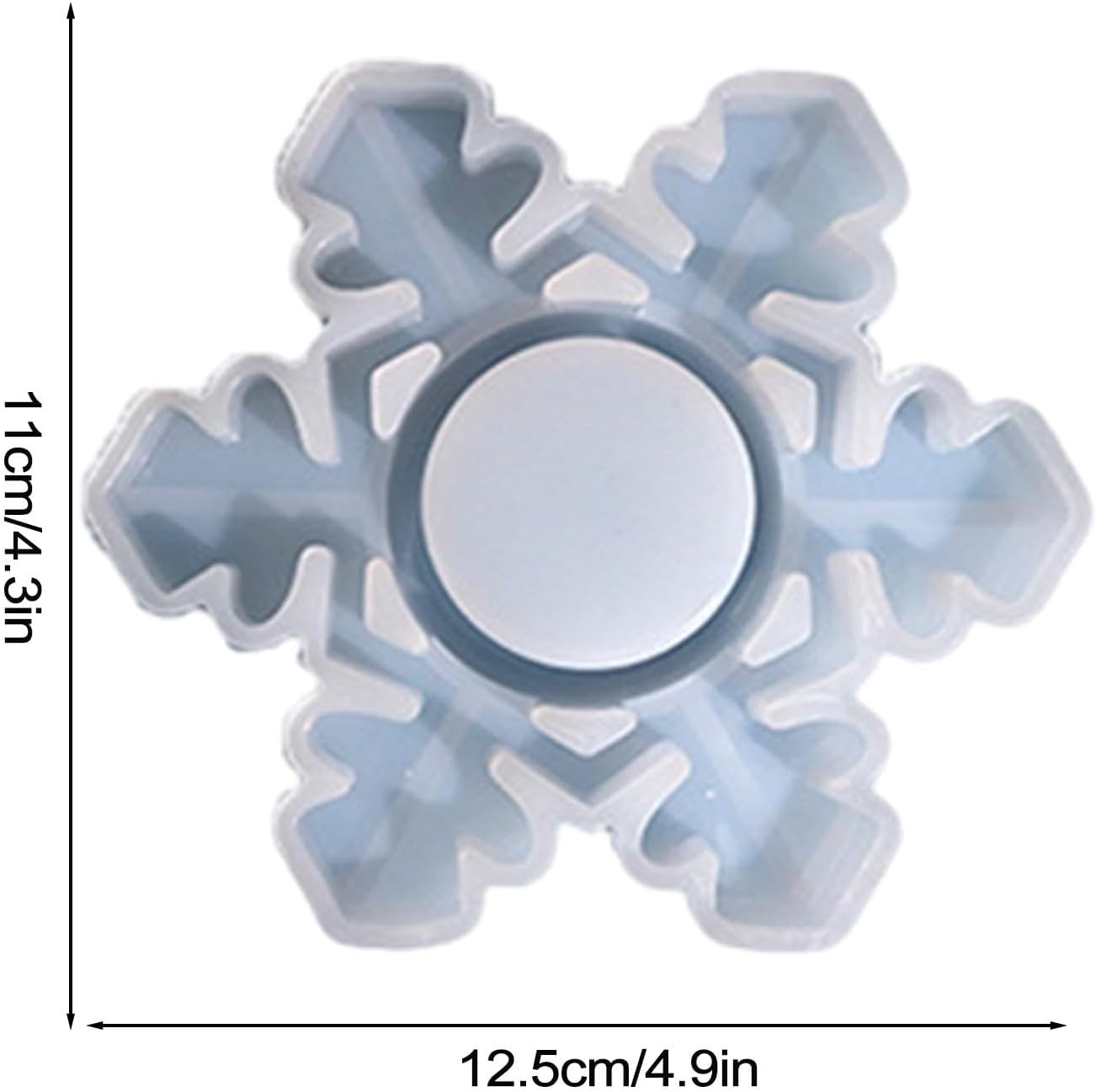 Bulk Snowflake Candle Holder Silicone Mold Resin Snowflake Candle Stand Mold for Home Decor and Craft Projects Wholesale