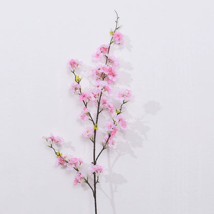 Ceremony Artificial Cherry Blossom Stems, 4-Branch Faux Floral Branches for Arch & Aisle Decor