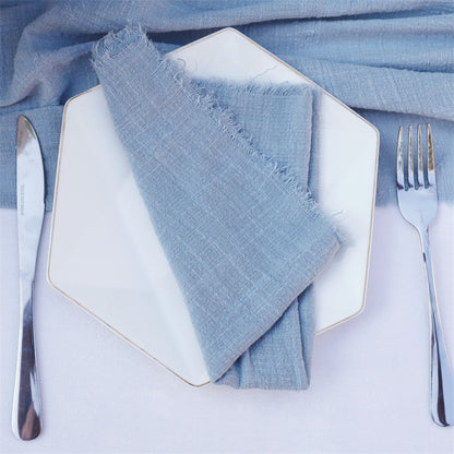 Bulk Cotton Linen Napkins 17" x 17" Rustic Square Napkins  Wedding Party Baby Shower Decoration Wholesale