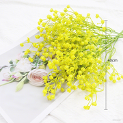 8 Pcs Artificial Baby’s Breath Bushes, UV Resistant Outdoor Silk Flowers, Spring Summer Decor