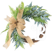 Christmas Artificial Letter Wreath 16 Inch and 12 Inch Decorative Holiday Decor