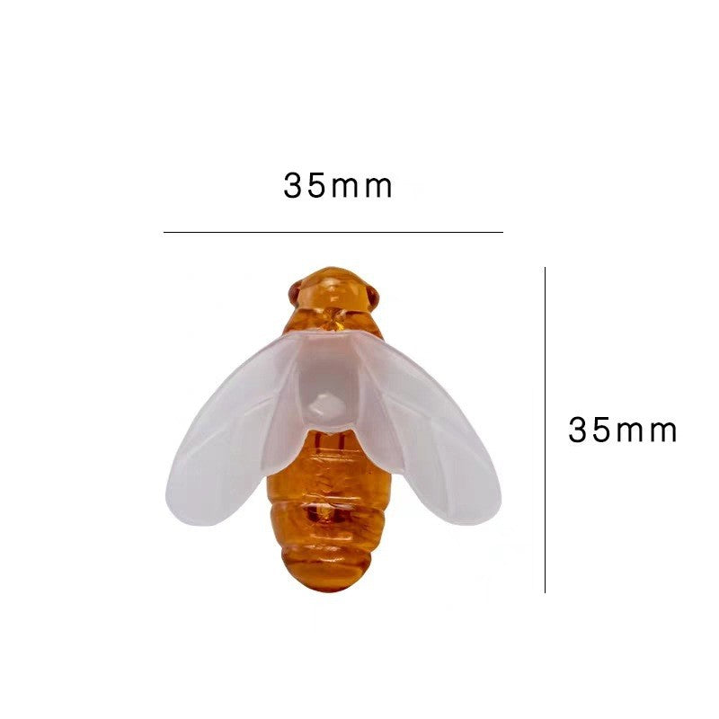Solar-Powered LED Bee String Lights, 20 Ft, Outdoor Decorative Lighting, 10 Pcs