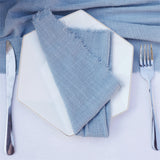 Bulk Cotton Linen Napkins 17" x 17" Rustic Square Napkins Easter Wedding Party Baby Shower Decoration Wholesale