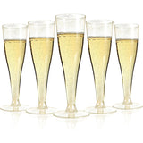 Bulk 24 Pcs Disposable Clear Champagne Flutes Plastic Toasting Glasses for Parties Weddings Mimosa Bars Wholesale